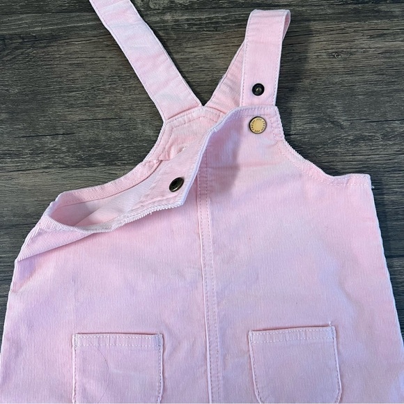 Joe Fresh Baby Girls Light Pink Corduroy Adjustable Straps Jumper Dress 18/24 M - Picture 6 of 10